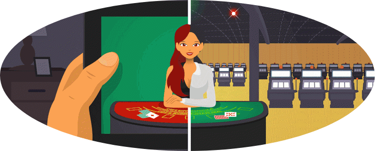 casino en direct vs casino physique